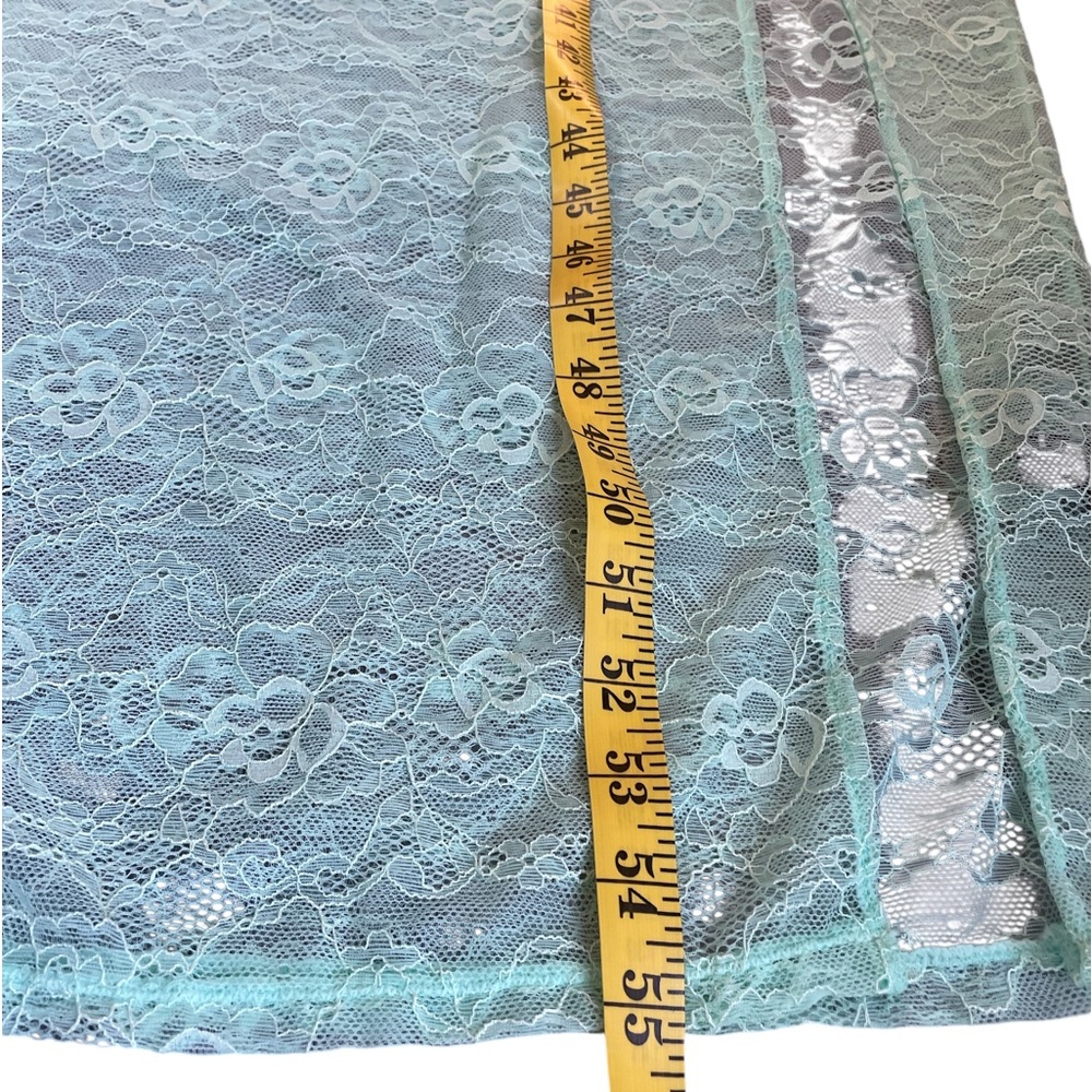 Free People Lace Applique Maxi Dress, mint green,floral design,Large, New - Picture 11 of 14
